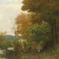 Lisiere de foret Painting by Gustave Courbet