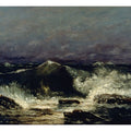 The Wave 2 Painting by Gustave Courbet