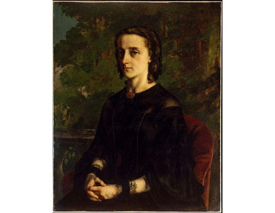 Madame de Brayer 1858 Painting by Gustave Courbet