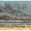 Mer calme Painting by Gustave Courbet