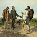 La Rencontre, or Bonjour Monsieur Courbet, 1854 Painting by Gustave Courbet
