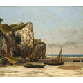 Beach in Normandy Painting by Gustave Courbet