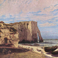 The  Cliffs at Etretat after the storm, 1870 Painting by Gustave Courbet