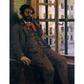 Self Portrait at Sainte-Pelagie, 1871 Paintingc by Gustave Courbet