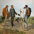 Bonjour, Monsieur Courbet Painting by Gustave Courbet