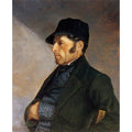 Portrait of the Artist's Father, Regis Courbet Painting by Gustave Courbet