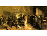 The Studio of the Painter, a Real Allegory, 1855 (detail) Painting artwork preview