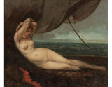 Nude reclining by the sea Painting artwork preview