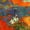 Breton Woman And Goose By The Water 