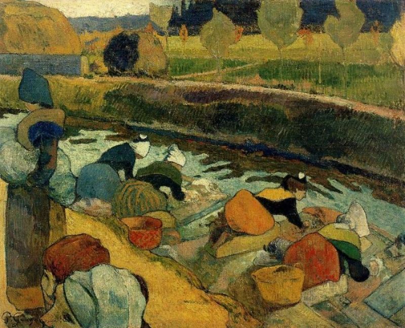 Washerwomen At The Roubine Du Roi Arles 