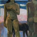 Two Nudes on a Tahitian Beach 