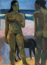 Two Nudes on a Tahitian Beach artwork preview