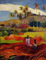 Tahitian Women Under The Palms artwork preview