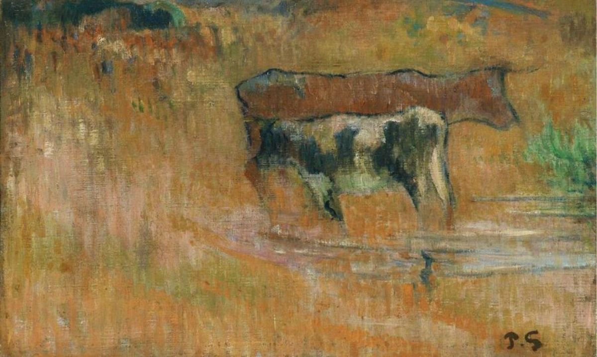 La Vache Et Son Veau 