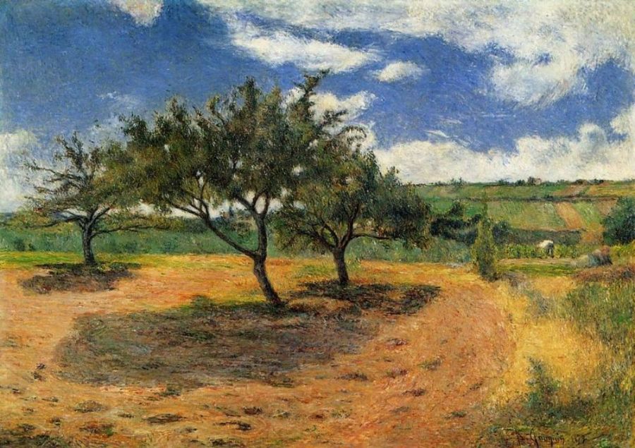 Apple Trees At L Hermitage 