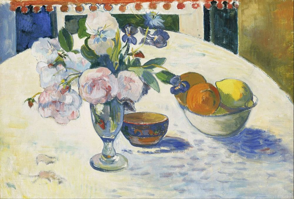 Flowers In A Fruit Bowl 