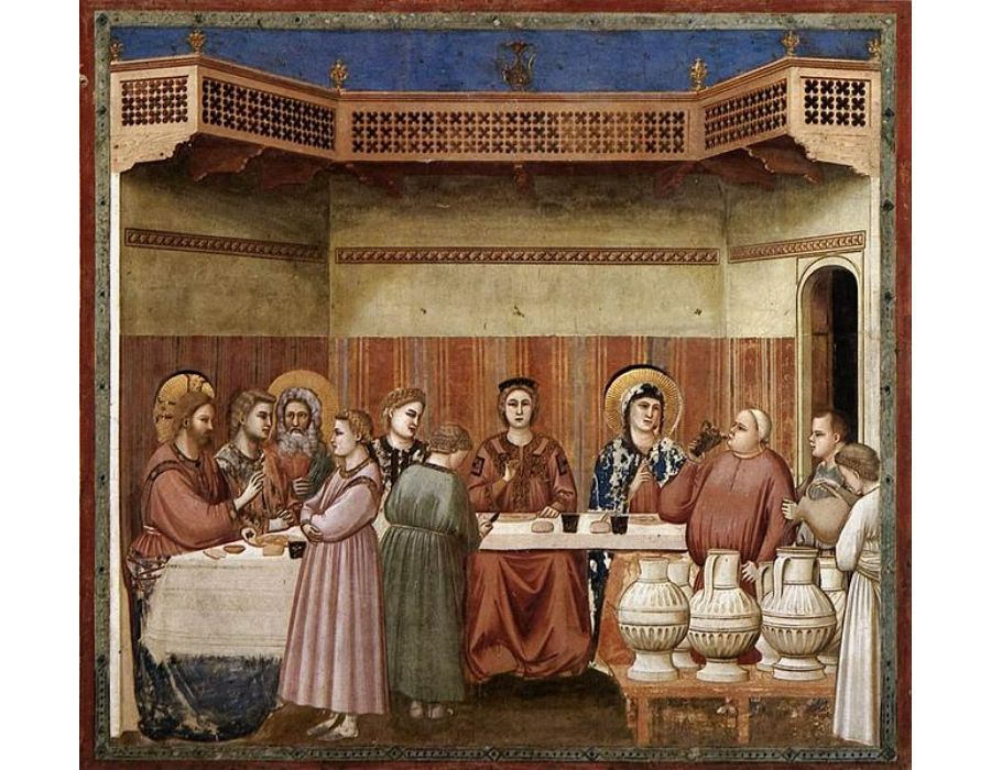 No. 24 Scenes from the Life of Christ- 8. Marriage at Cana 1304-06
