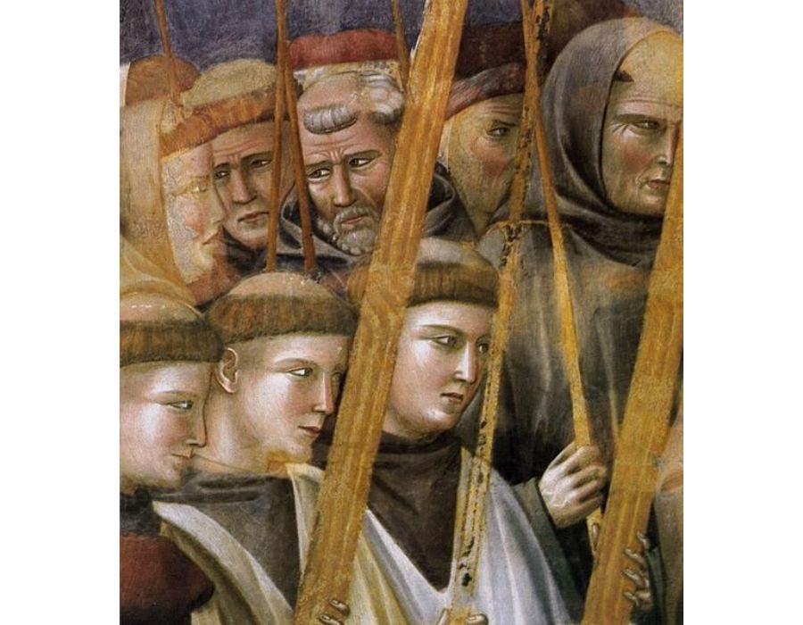 Legend of St Francis- 22. Verification of the Stigmata (detail 2) 1300
