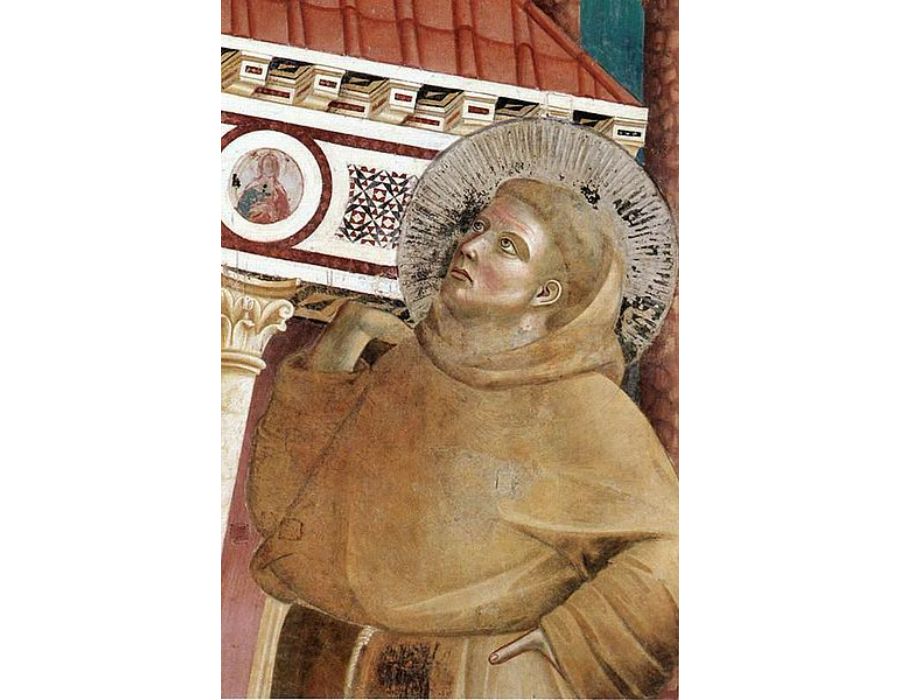 Legend of St Francis- 6. Dream of Innocent III (detail 1) 1297-99
