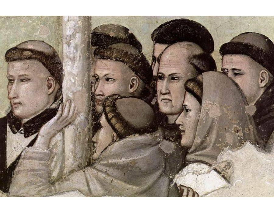Scenes from the Life of Saint Francis- 7. Vision of the Ascension of St Francis (detail) 1325
