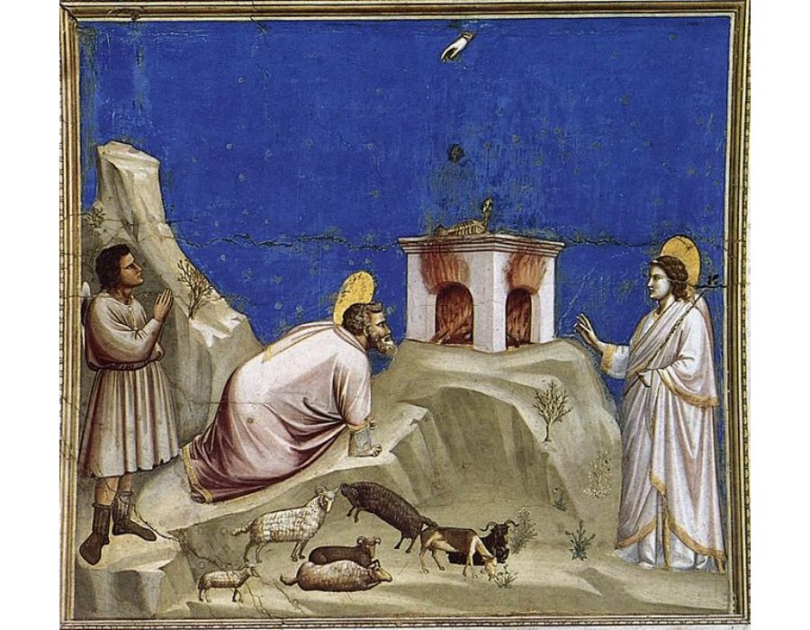 No. 4 Scenes from the Life of Joachim- 4. Joachim's Sacrificial Offering 1304-06
