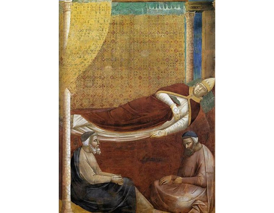 Legend of St Francis- 6. Dream of Innocent III (detail 2) 1297-99
