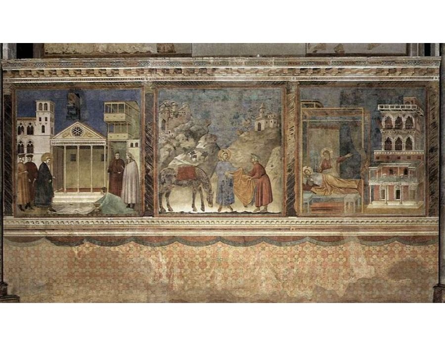 Legend of St Francis- Scenes Nos. 1-3 1297-99
