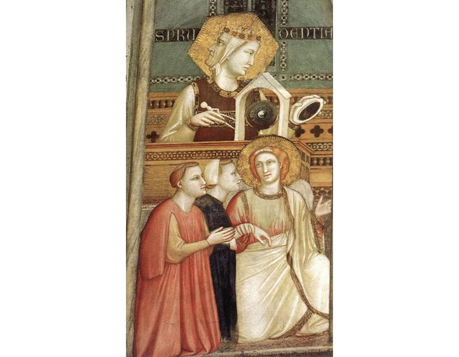 Franciscan Allegories- Allegory of Obedience (detail) c. 1330
