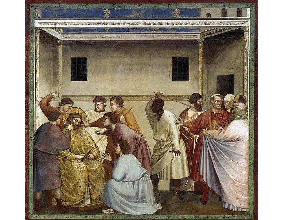 No. 33 Scenes from the Life of Christ- 17. Flagellation 1304-06
