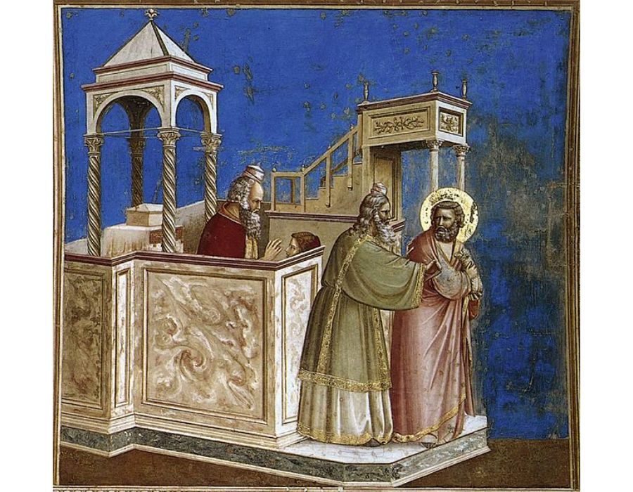 No. 1 Scenes from the Life of Joachim- 1. Rejection of Joachim's Sacrifice
