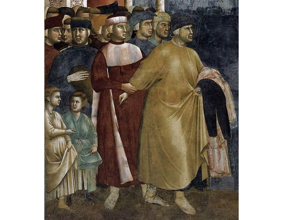 Legend of St Francis- 5. Renunciation of Wordly Goods (detail) 1297-99
