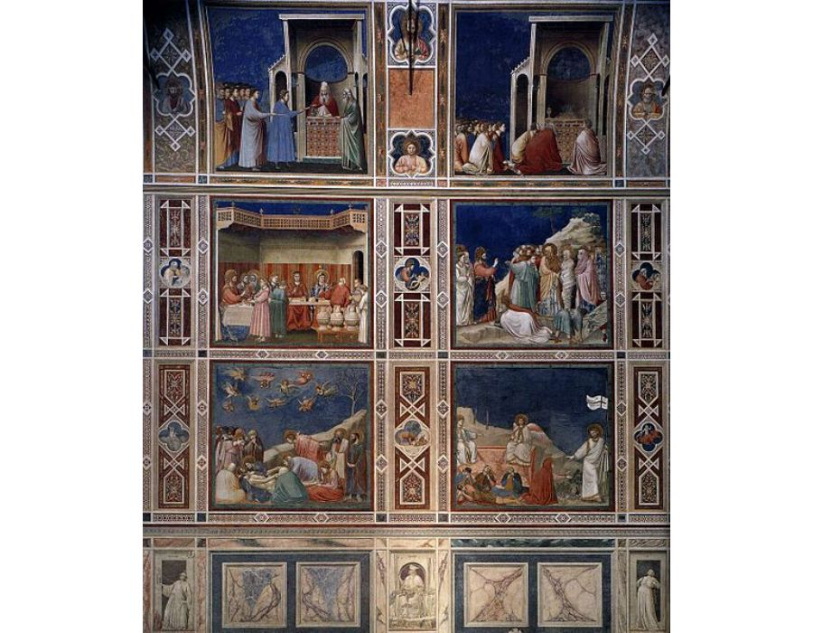 Scenes with decorative bands
