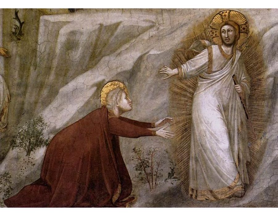 Scenes from the Life of Mary Magdalene Noli me tangere (detail)