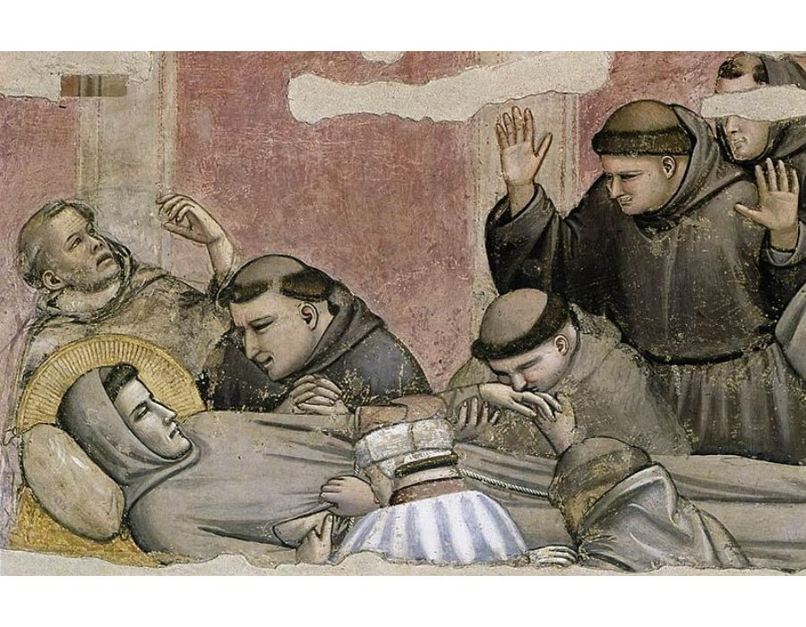 Scenes from the Life of Saint Francis 4. Death and Ascension of St Francis (det