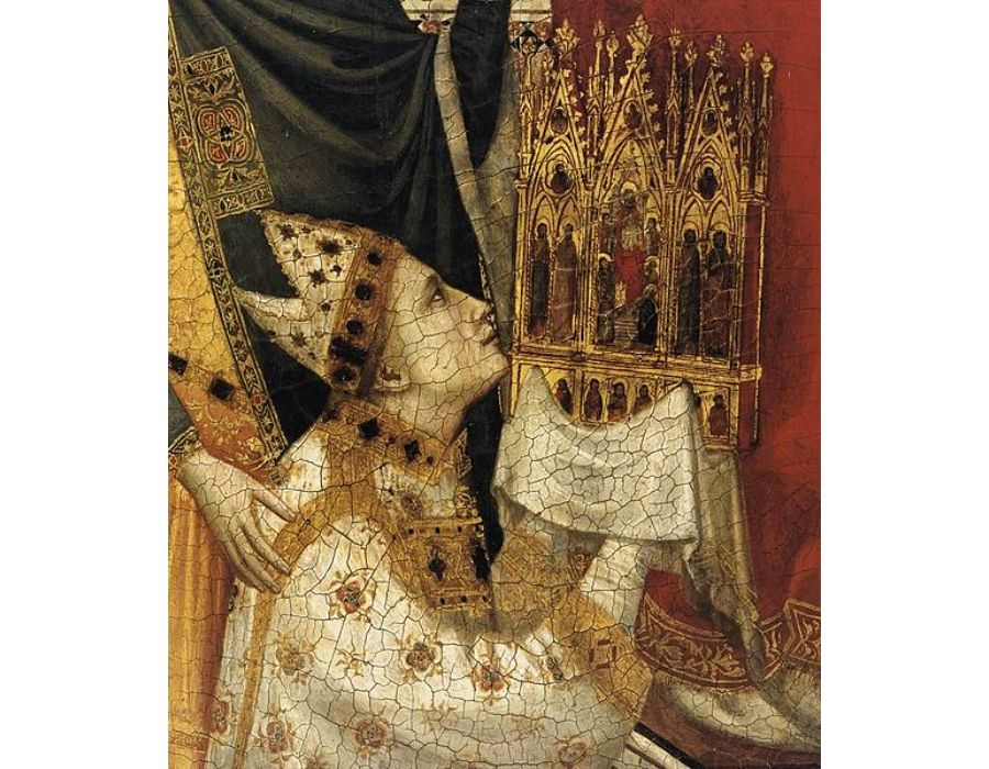 The Stefaneschi Triptych St Peter Enthroned (detail)
