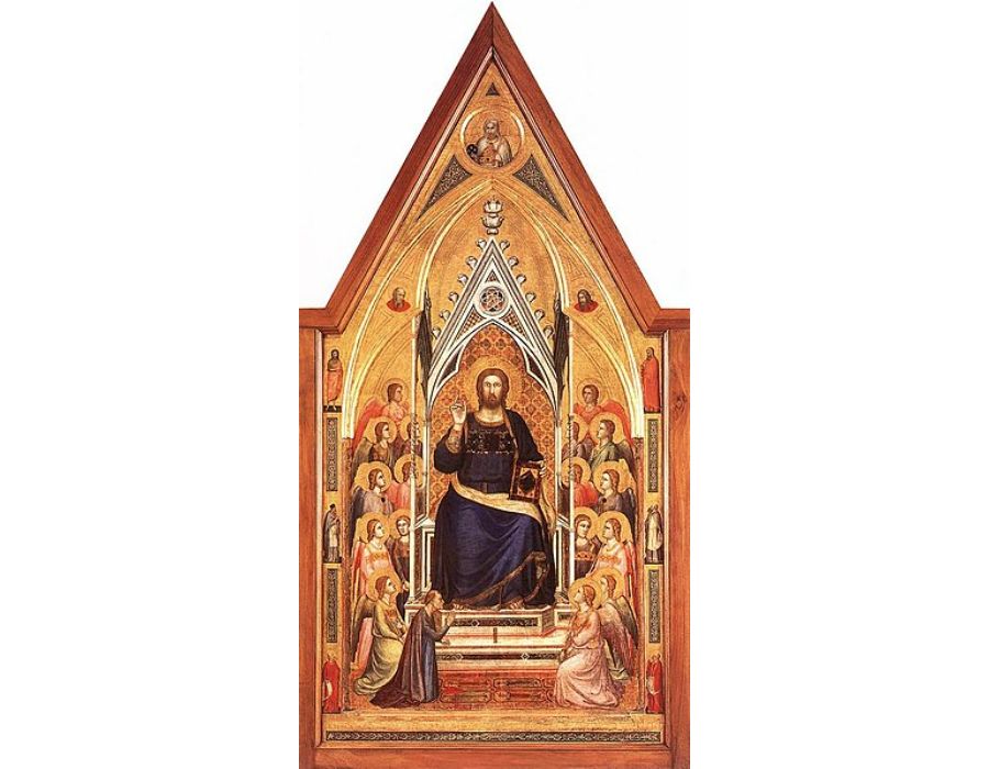 The Stefaneschi Triptych Christ Enthroned
