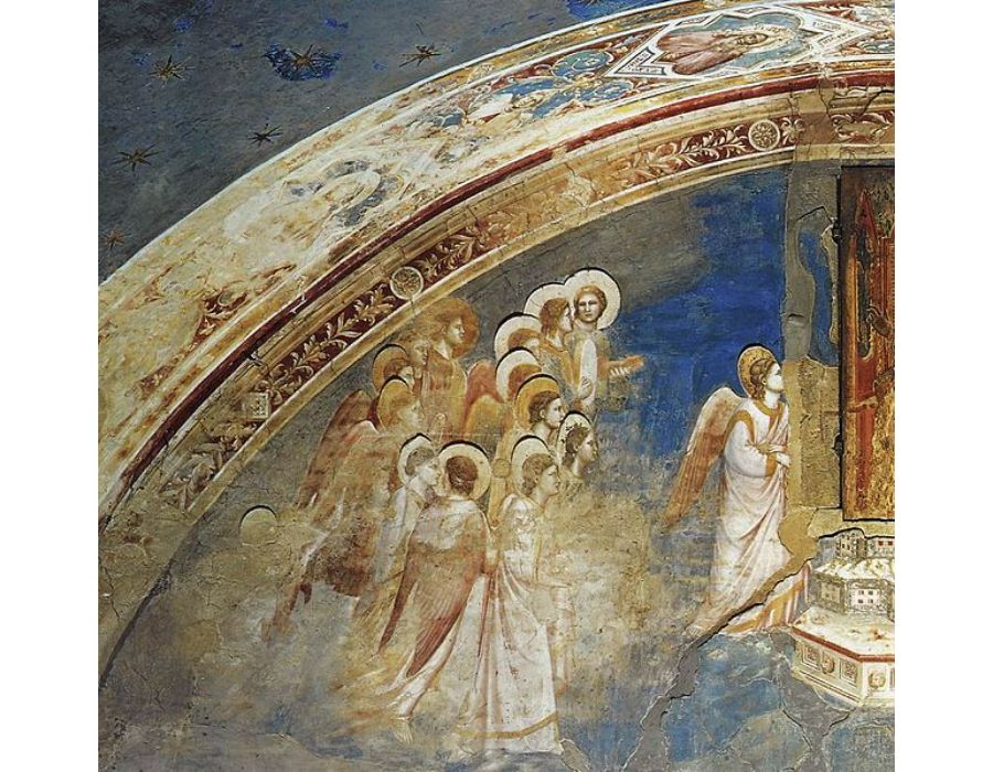 No. 13 God Sends Gabriel to the Virgin (detail)
