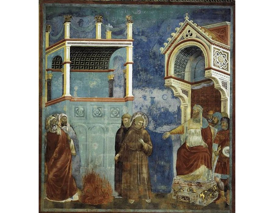 St Francis Before Sultan 1300
