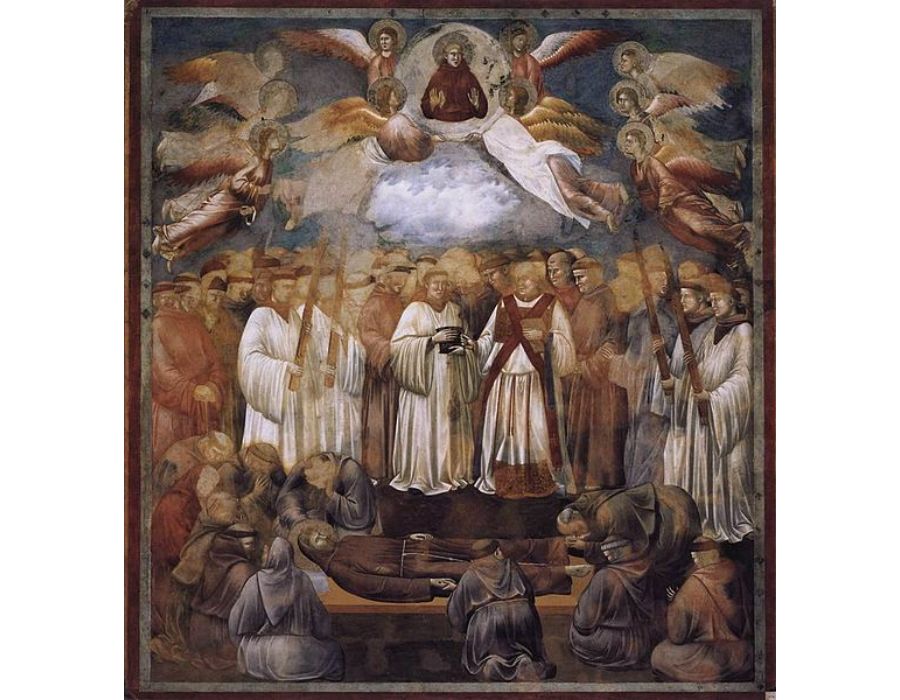 The Death Of St Francis 1300
