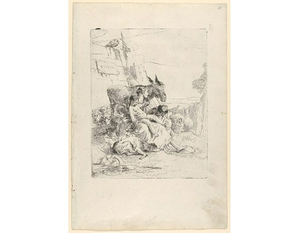 A Mother with two Children, from Scherzi (Rizzi 24) 