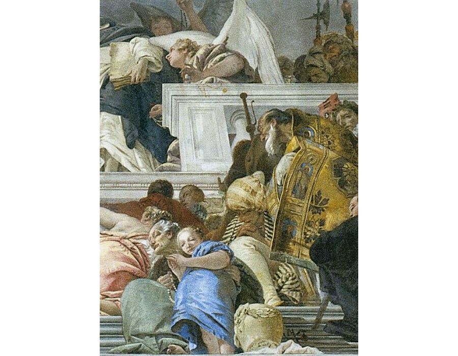 The Institution of the Rosary (detail) 3 
