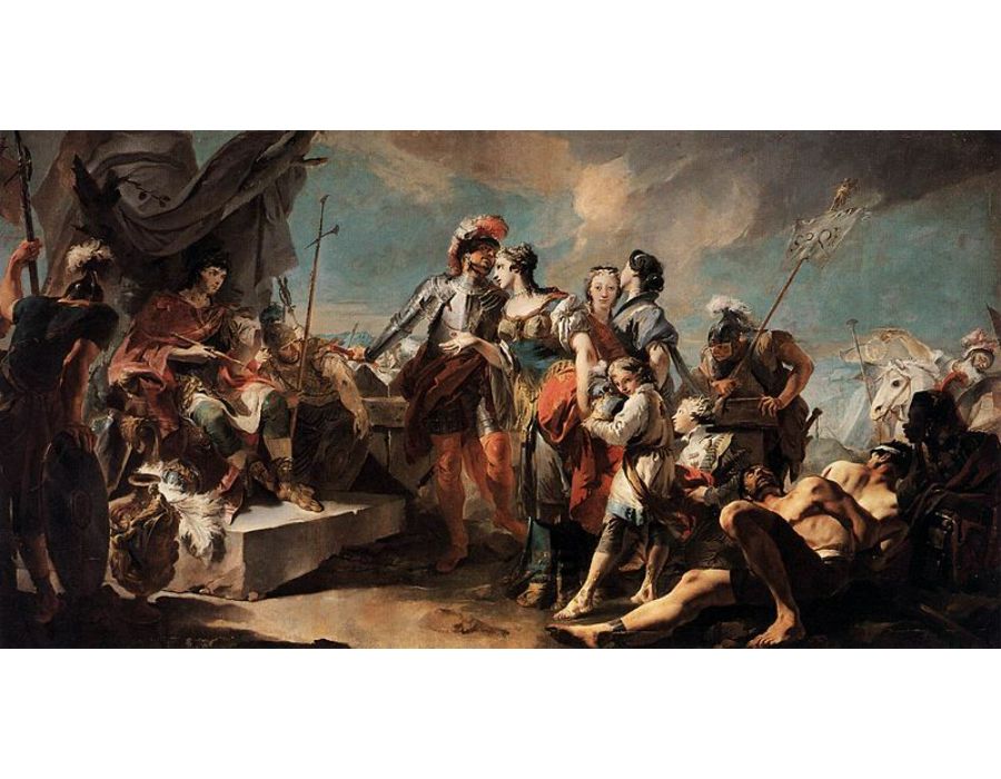 Queen Zenobia before Emperor Aurelianus 2 