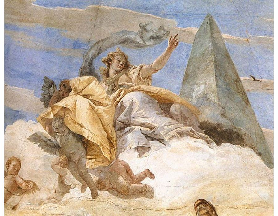 Bellerophon on Pegasus (detail-2) 1746-47