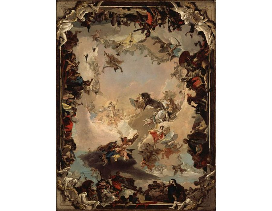 Allegory of the Planets and Continents 1752
