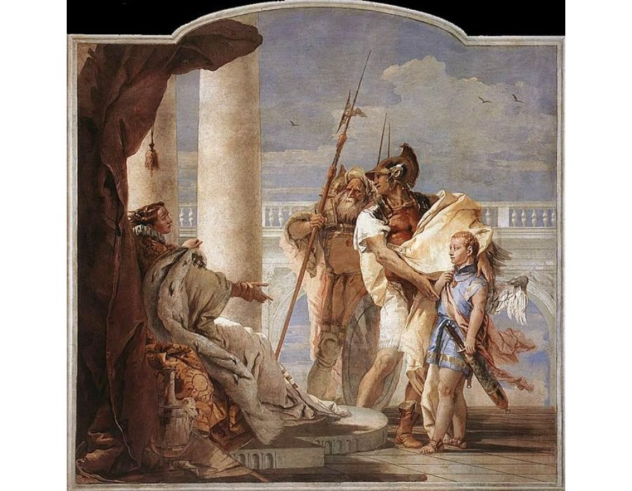 Aeneas Introducing Cupid Dressed as Ascanius to Dido 1757