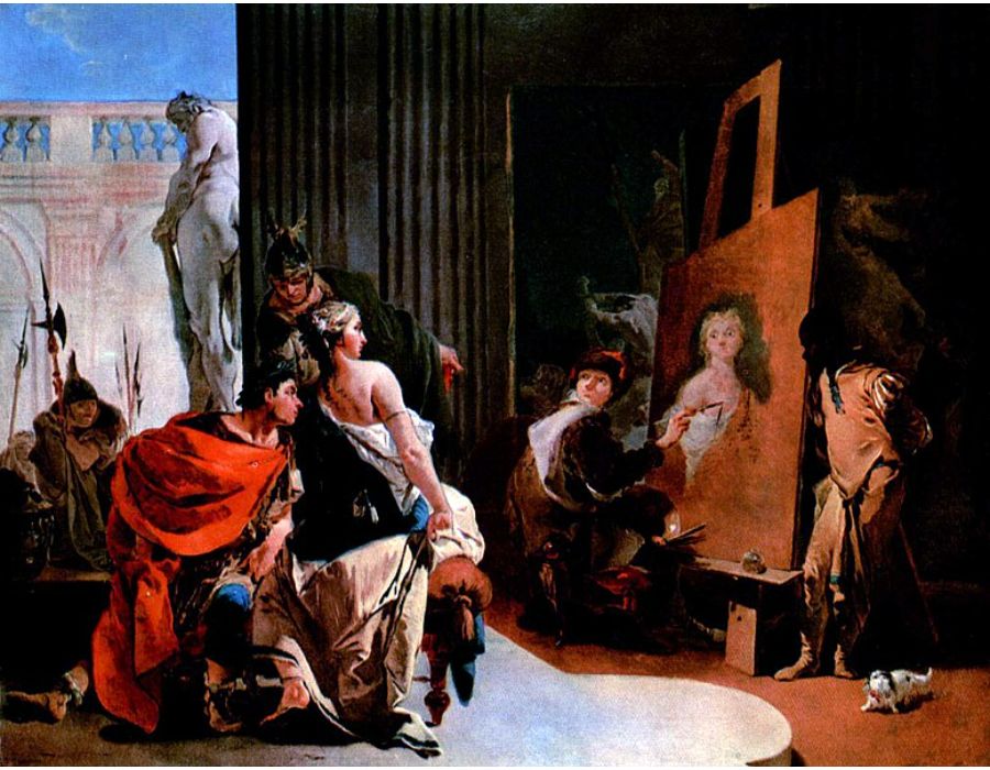 Alexander the Great and Campaspe in the studio of Apelles