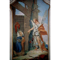 Frescoes of biblical scenes in the bishop's palace of Undine, scene, the appearance of the angel bef
