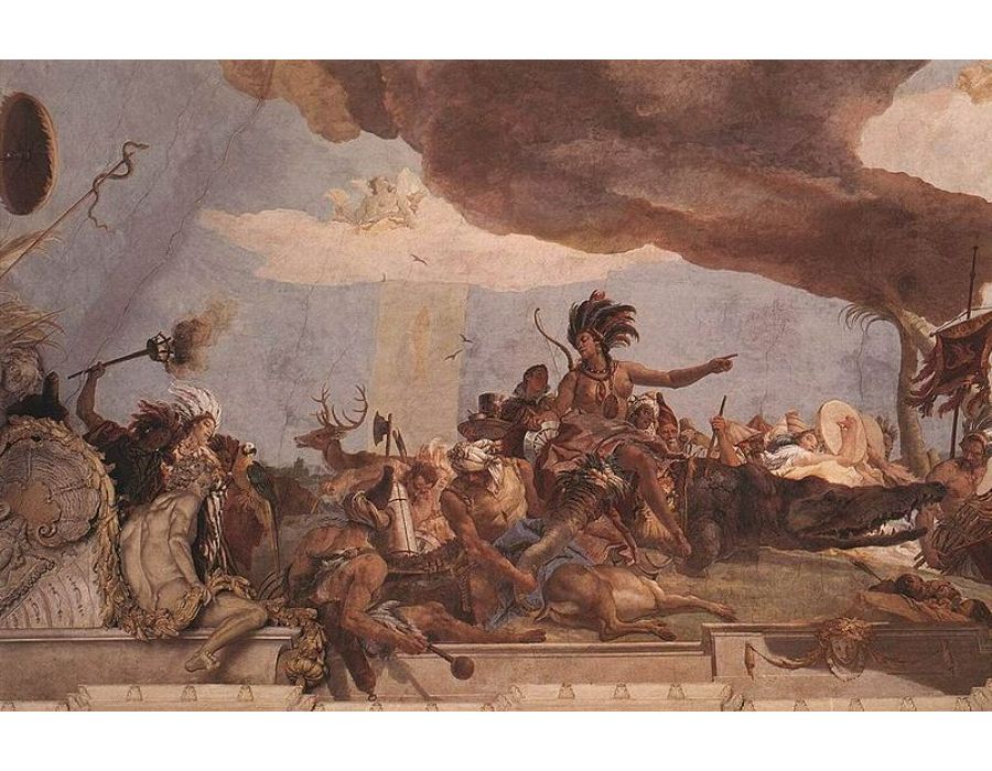 Apollo and the Continents (America, left-hand side) 1752-53