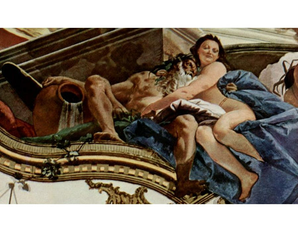 Frescoes in the imperial hall of the Würzburger residence castle, with historical scenes from the Ge 3
