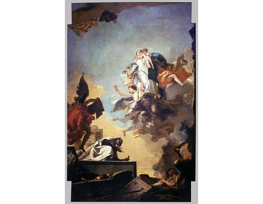 Apparition of the Virgin to St Simon Stock

